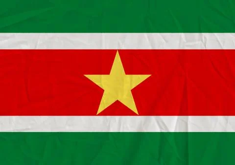 Suriname grunge flag Stock Photos
