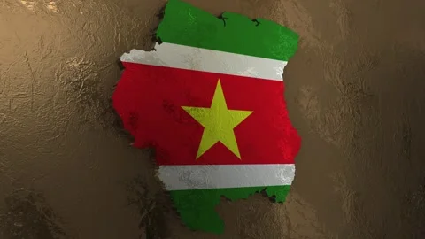 Suriname Map Stock Footage 277869336
