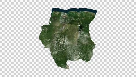 Suriname Map Stock Illustration