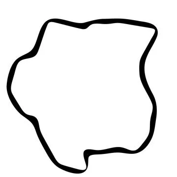 Suriname simplified vector map Stock Illustration