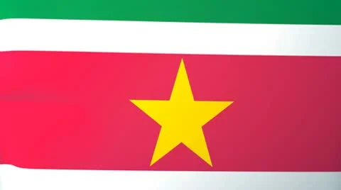 Suriname Waving Flag Stock Footage 10762640