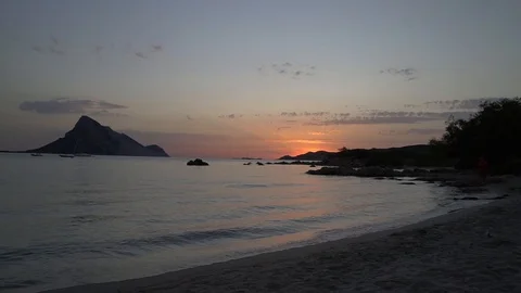 Surise on Tavolara Stock Footage 94557655