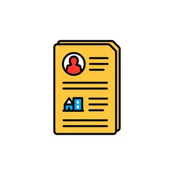 Surname, name and address data protection isolated 库存插图