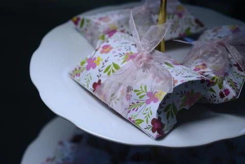 Surprise candy boxes for party Stock Photos