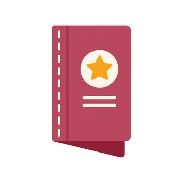 Surprise card icon flat vector. Gift present Stock Illustration