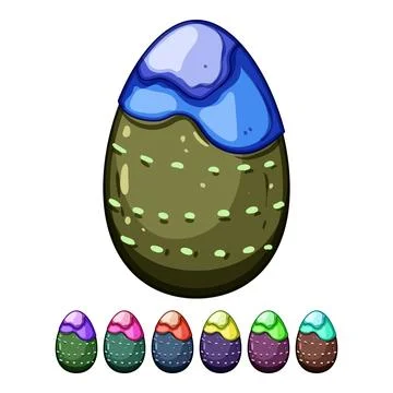 Surprise chocolate egg cartoon vector graphic Stock Illustration