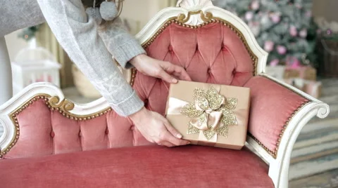 Surprise at Christmas Stock Footage 54392366
