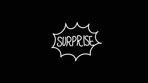 Surprise Comic Text Animation Stockbeeldmateriaal 154545723