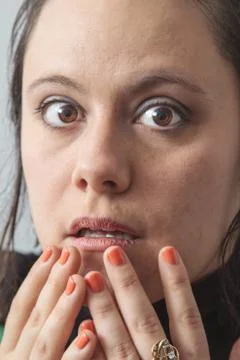 Surprise face Stock Photos