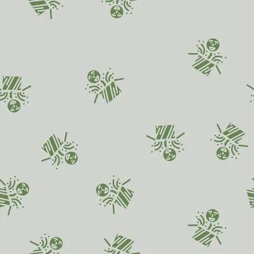 Surprise gift box glyph vector seamless pattern Stock Illustration