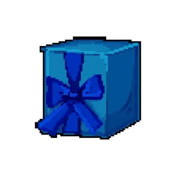 Surprise gift box pixel art vector illustration 库存插图