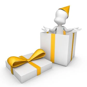 Surprise gift Stock Illustration