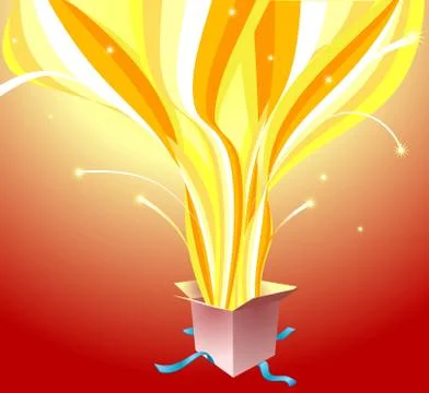 Surprise gift Stock Illustration