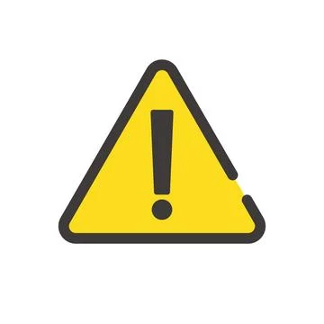 Surprise mark Triangle Warning or danger. Vector. Stock Illustration