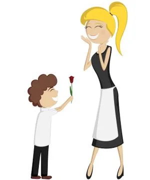 Surprise Mom! Stock Illustration