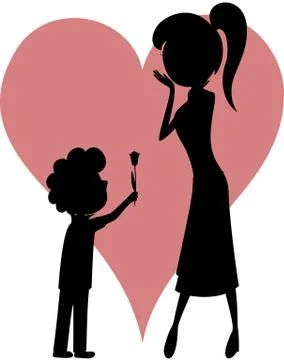 Surprise Mom! Stock Illustration