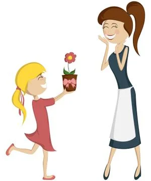 Surprise Mom! Stock Illustration