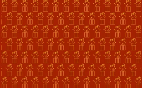 Surprise Open Gift Box Icon Background Pattern Stock Footage 318786474