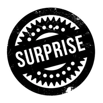 Surprise rubber stamp Stock Illustration