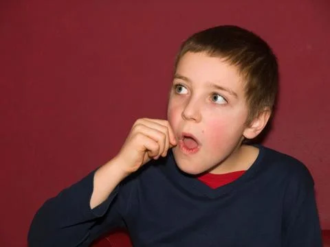 Surprised boy Stock Photos