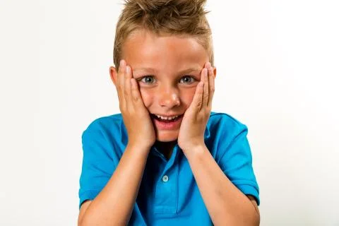 Surprised boy Stock Photos