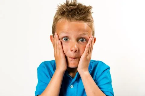 Surprised boy Stock Photos