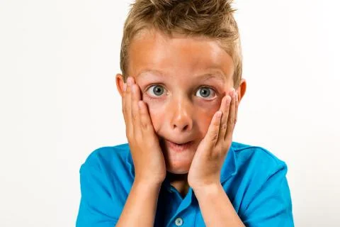 Surprised boy Stock Photos