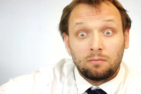 Surprised businessman  Stock Footage 981746
