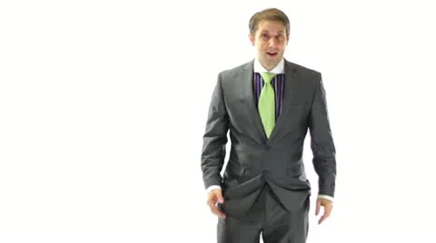 Surprised Businessman Stock Footage 11829213