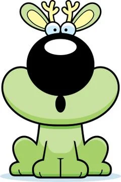 Surprised Cartoon Jackalope Stock Illustration