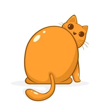 Surprised Cat Stock Illustration