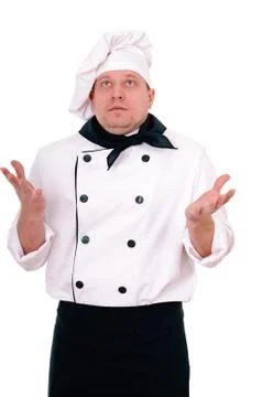 Surprised chef Stock Photos