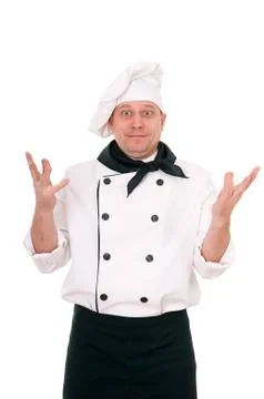 Surprised by chif Stock Photos