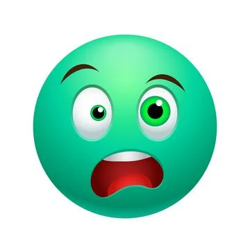 Surprised emoticon Stock Illustration