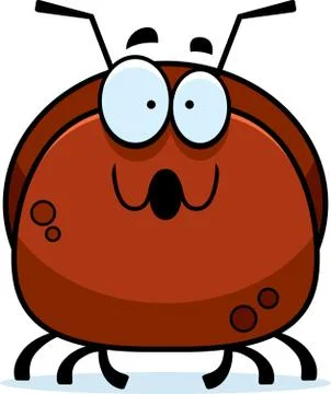 Surprised little ant Stock Illustration