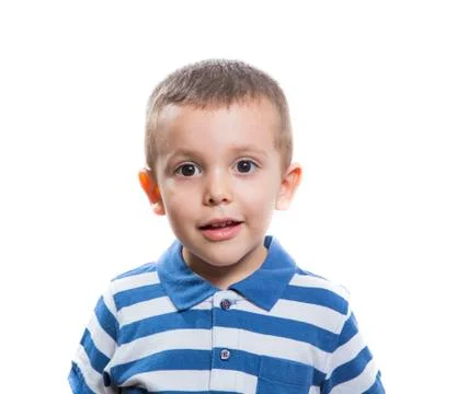 Surprised little boy Stock Photos