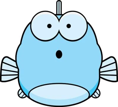 Surprised Little Fish Stock Illustration