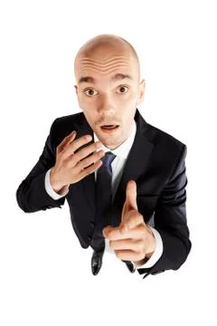 Surprised Man Looks Into Stock Photos