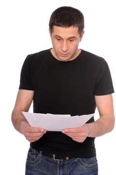 Surprised man Stock Photos