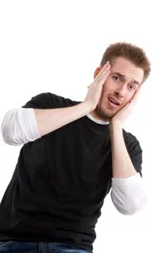 Surprised man Stock Photos