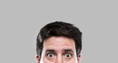 A surprised man - wide Stock Photos