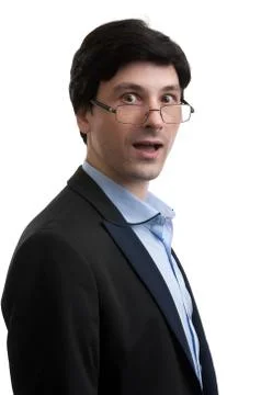 Surprised office worker Stock Photos