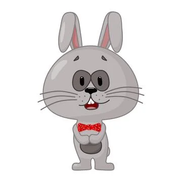 Surprised Rabbit Stock Illustration