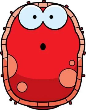 Surprised Red Blood Cell Stock Illustration