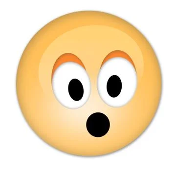 Surprised smiley Stock Illustration