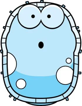 Surprised White Blood Cell Stock Illustration