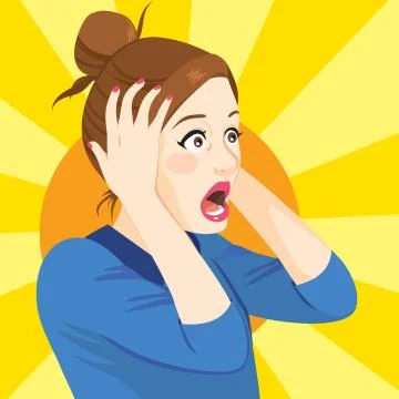 Surprised Woman Stock Illustration
