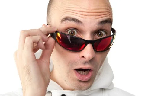 Surprised young man Stock Photos