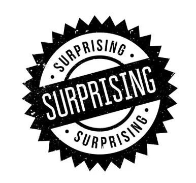 Surprising rubber stamp Stock Illustration