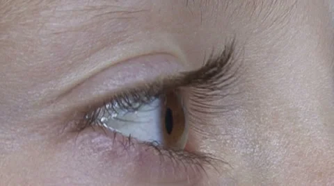 Surprisingly eye close up Stock Footage 39878607
